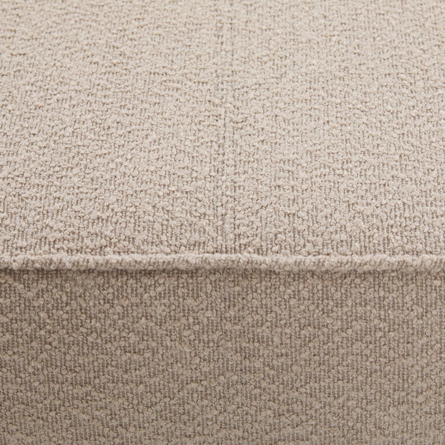 Christopher Knight Home Hillman Boucle Fabric Ottoman with Wood Frame,Rectangular Footrest Bench,Non Storage Ottoman Bench for Living Room Bedroom Entryway Home Decor,Light Brown