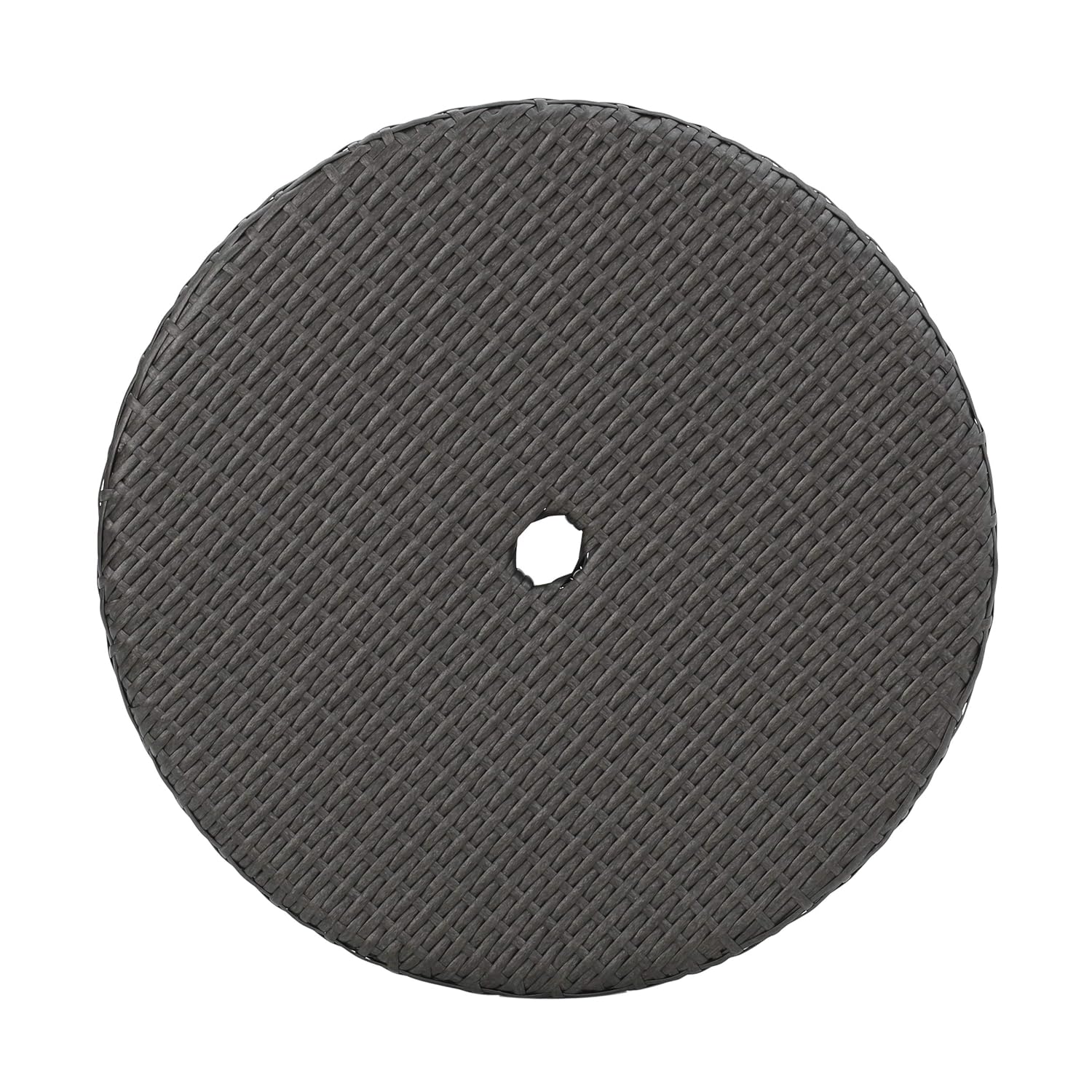 Christopher Knight Home Corsica Wicker Round Dining Table, Grey