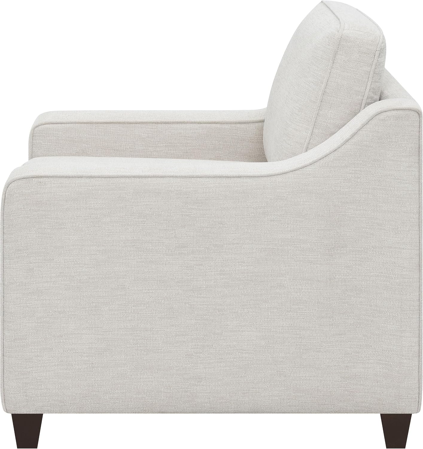 Coaster Home Furnishings - Christine - Upholstered Sloped Track Arm Accent Chair with Padded Seat and Back, Wood Frame, Reversible Cushion and Tapered Wood Legs - Living Room - Beige - 552063