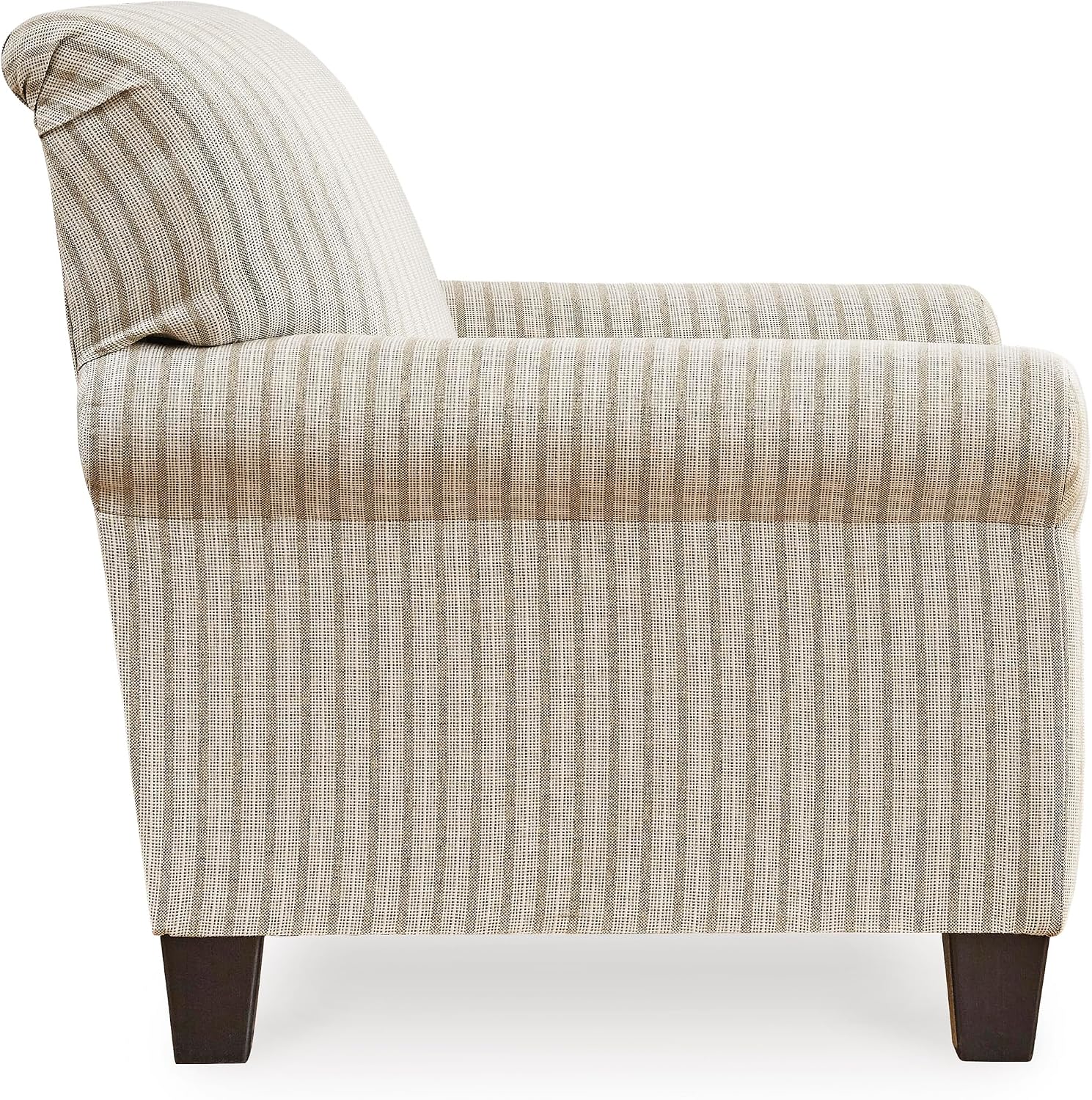 Signature Design by Ashley Valerani Classic Striped Upholstered Accent Chair, Beige