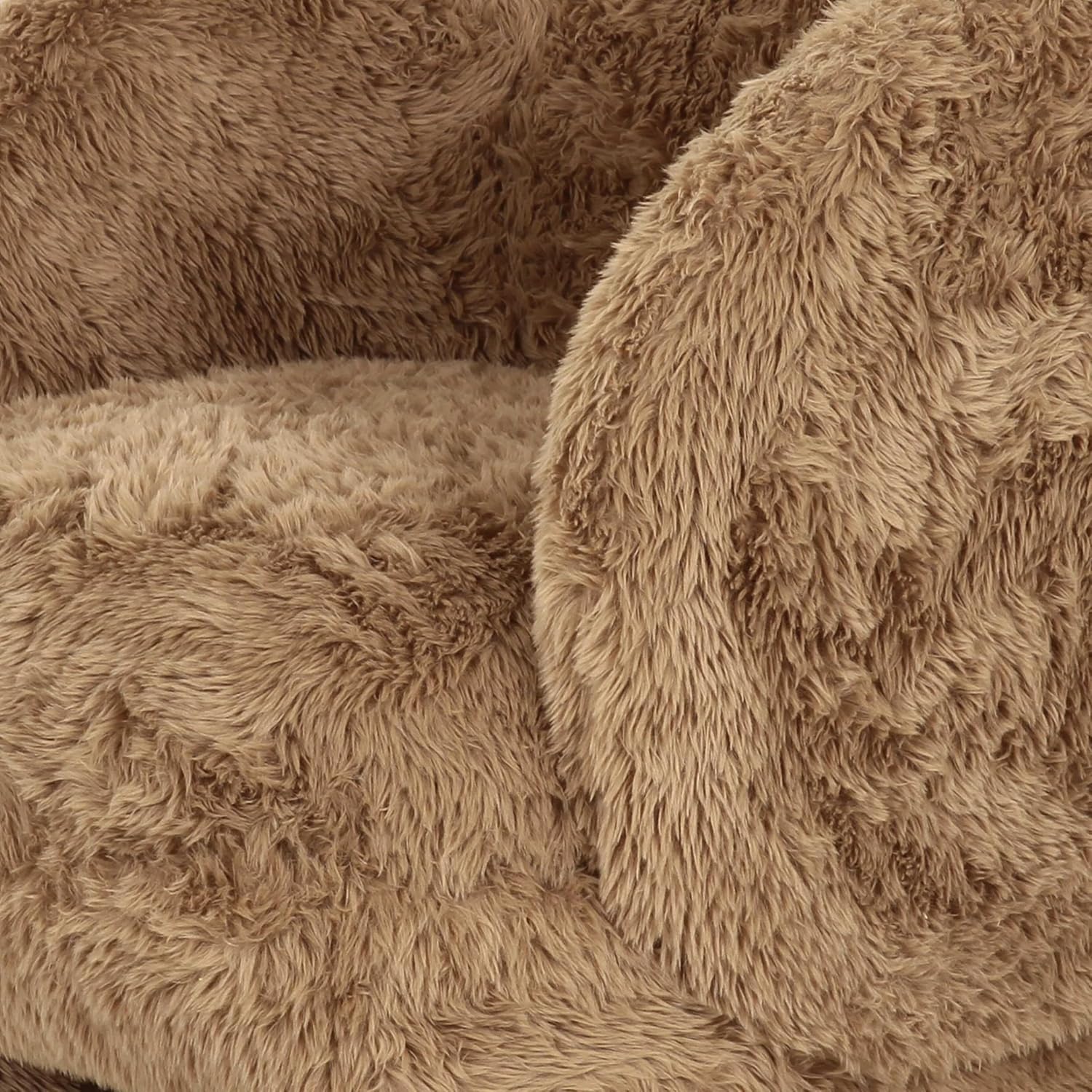 Tov Furniture Kiki Dark Taupe Vegan Shearling Accent Chair