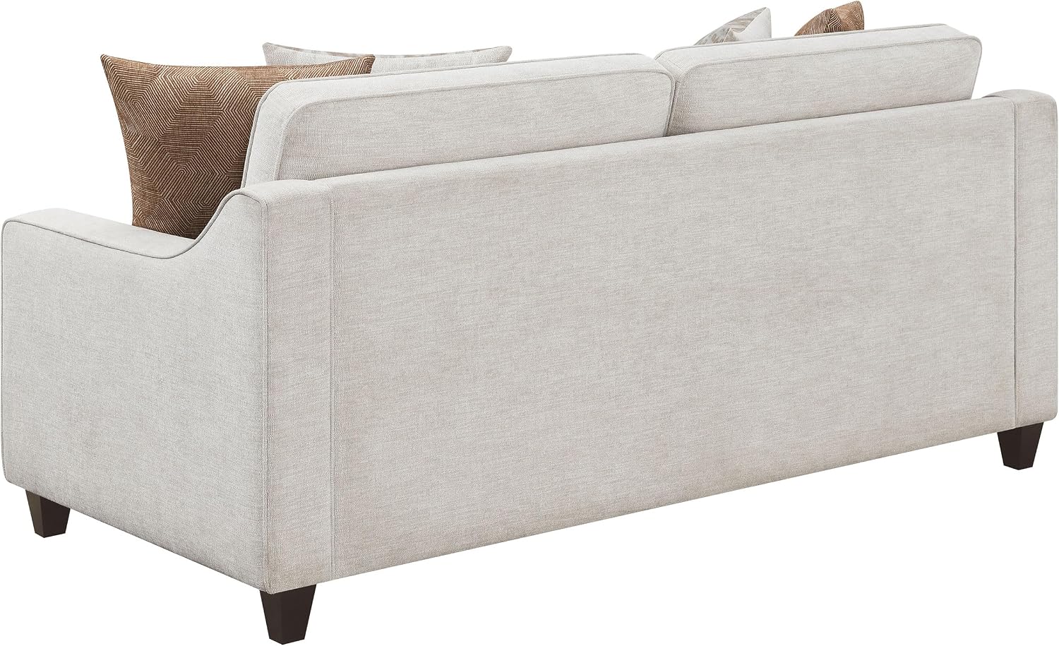 Coaster Home Furnishings - Christine - 2-Piece Woven Chenille Upholstered Sofa and Loveseat Set with Sloped Arms - Transitional - Living Room - Beige - 552061-S2