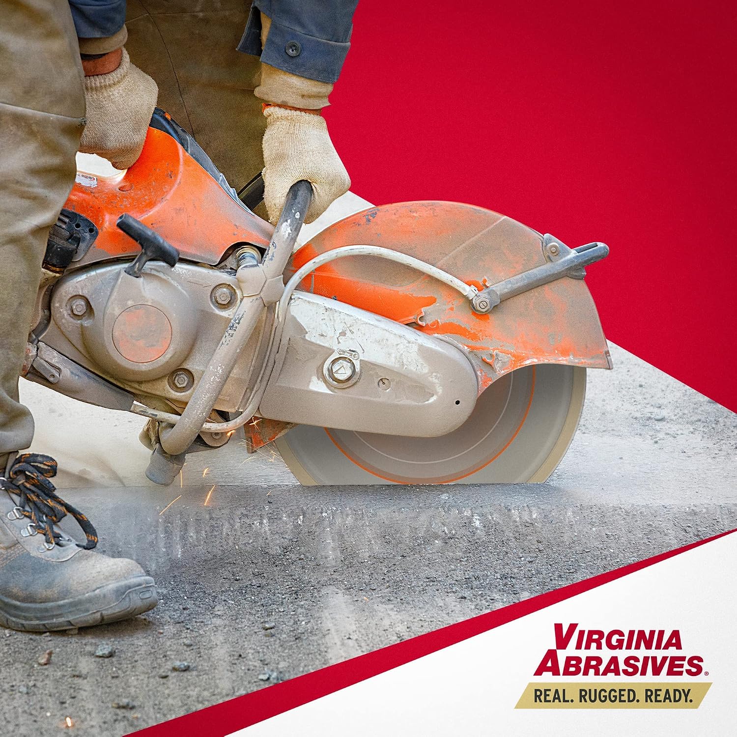 Virginia Abrasives Diamond Blade 425-06026-10pc 14' General Purpose Blade for Wet/Dry Concrete, Partner Saws, Diamond Cutting Tools for Concrete, Metal - Wet Dry Blade, High-Speed Saw
