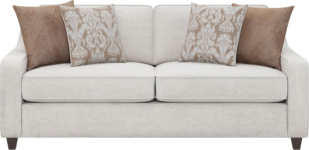 Coaster Home Furnishings - Christine - 2-Piece Woven Chenille Upholstered Sofa and Loveseat Set with Sloped Arms - Transitional - Living Room - Beige - 552061-S2