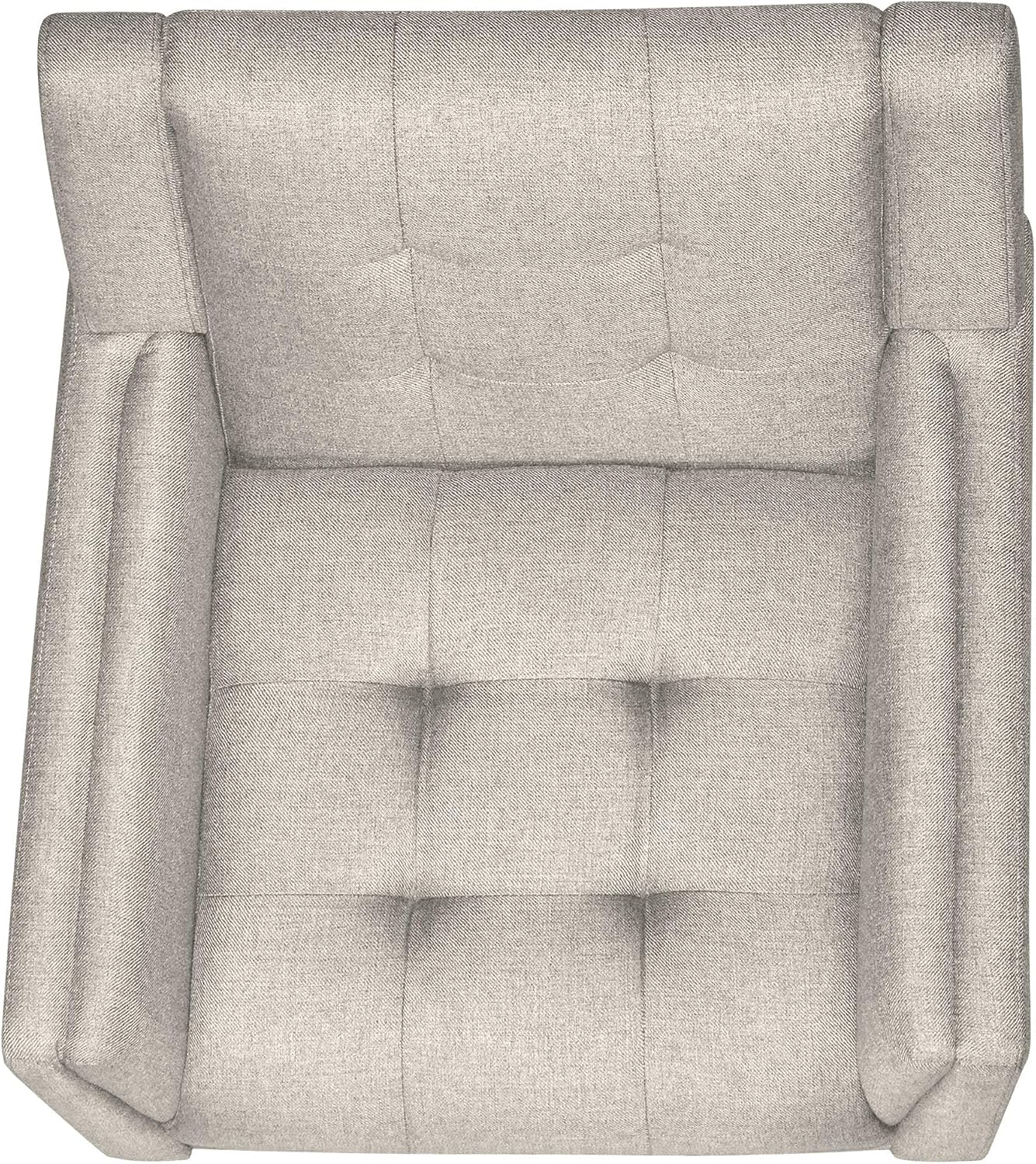 Christopher Knight Home Evelyn Mid Century Modern Fabric Arm Chair, Beige & Walnut (305538