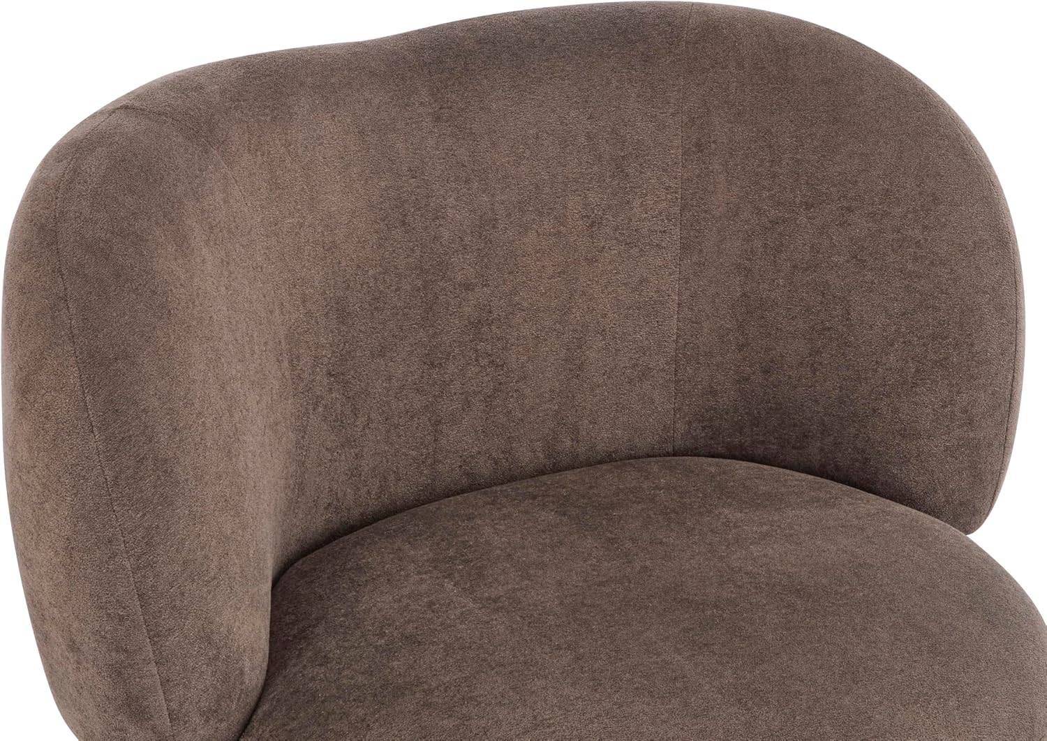 Christopher Knight Home Lily Solid Wood Wingback Accent Chair, Fabric Upholstered Club Chair, Curved Backrest Single Sofa, Comfy Reading Lounge Chair for Living Room, Soft Cushion Seating, Dark Brown