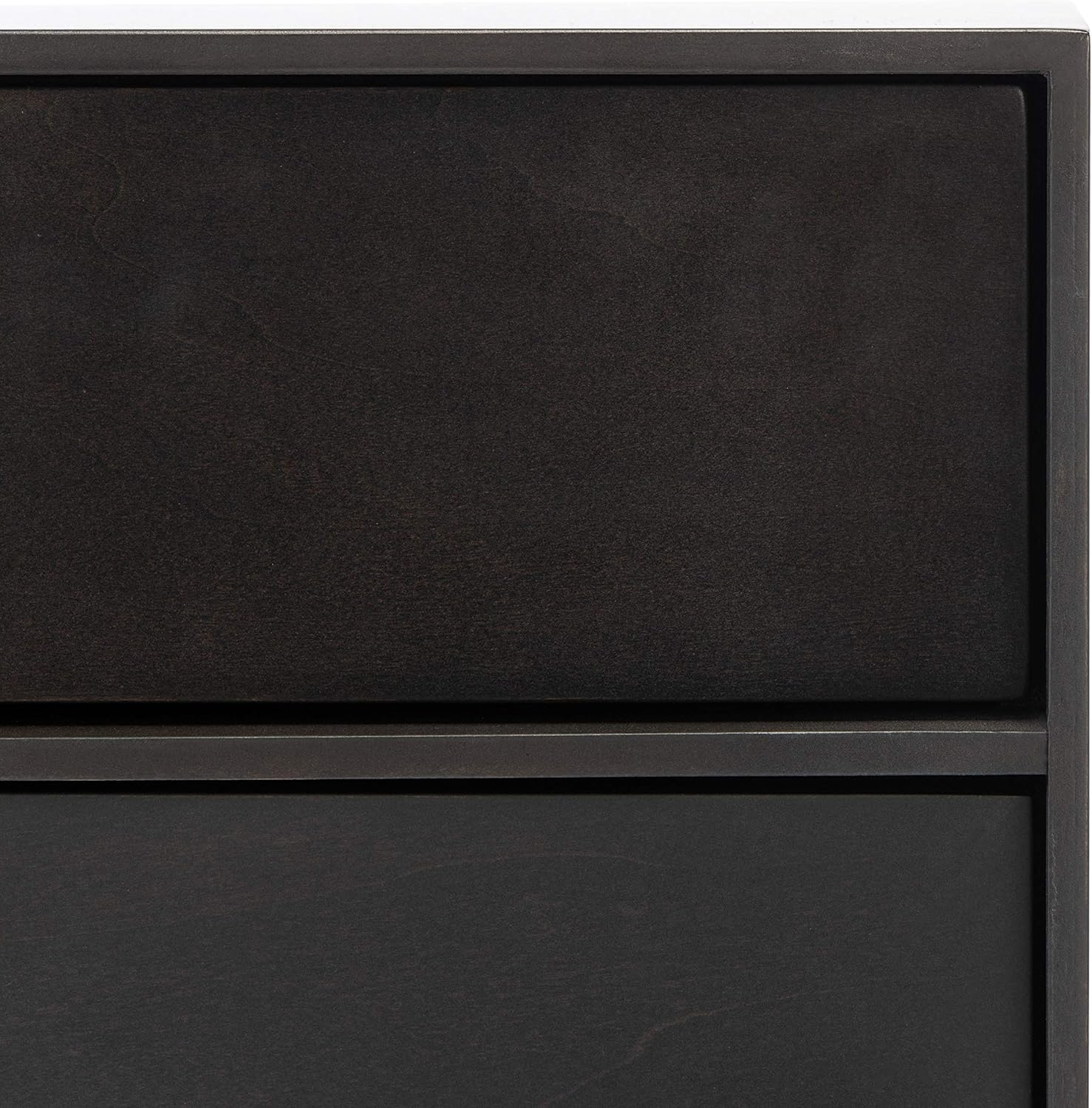 SAFAVIEH Couture Home Collection Adelyn Black & Gold 2-Drawer Nightstand, Fully Assembled (SFV7209B)