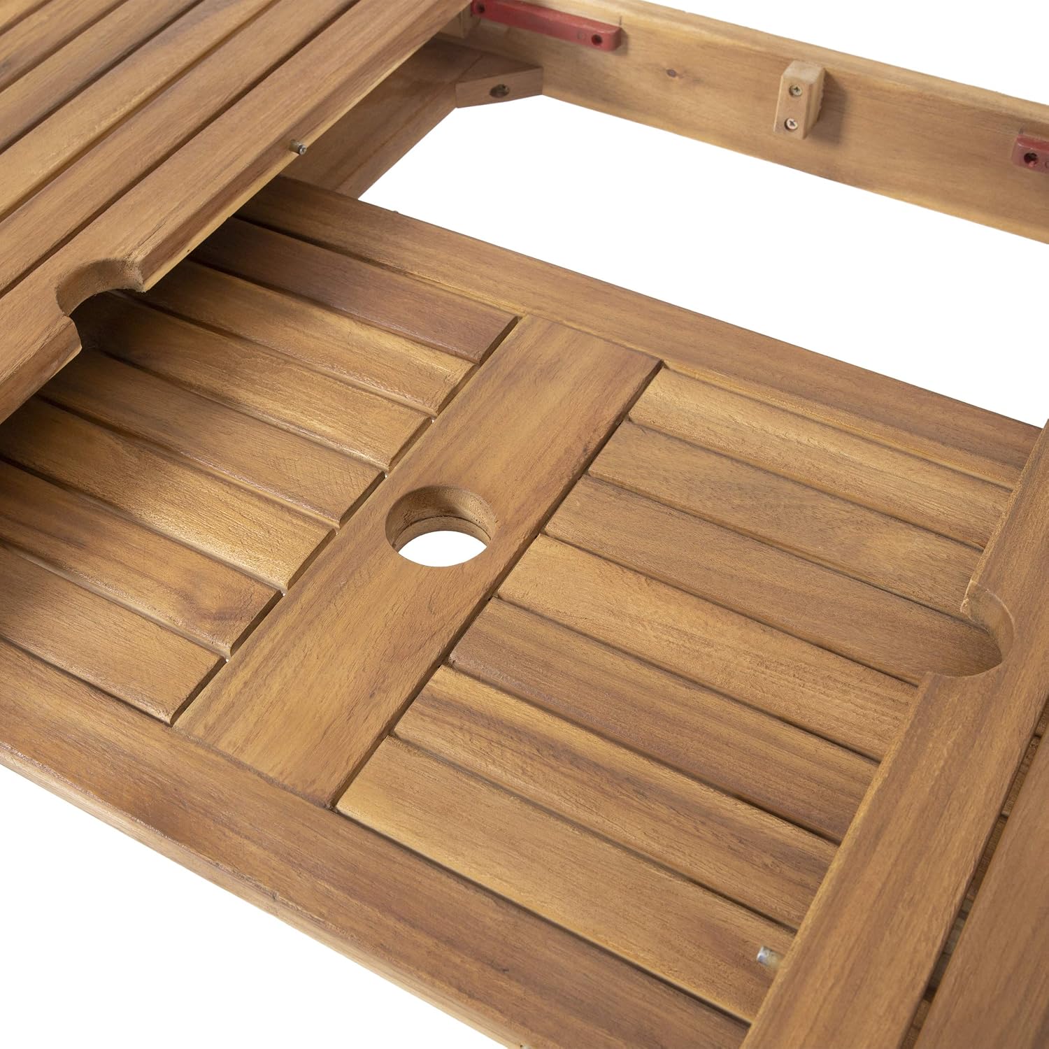 Christopher Knight Home Eric Outdoor Expandable Acacia Wood Dining Table, Natural Finish
