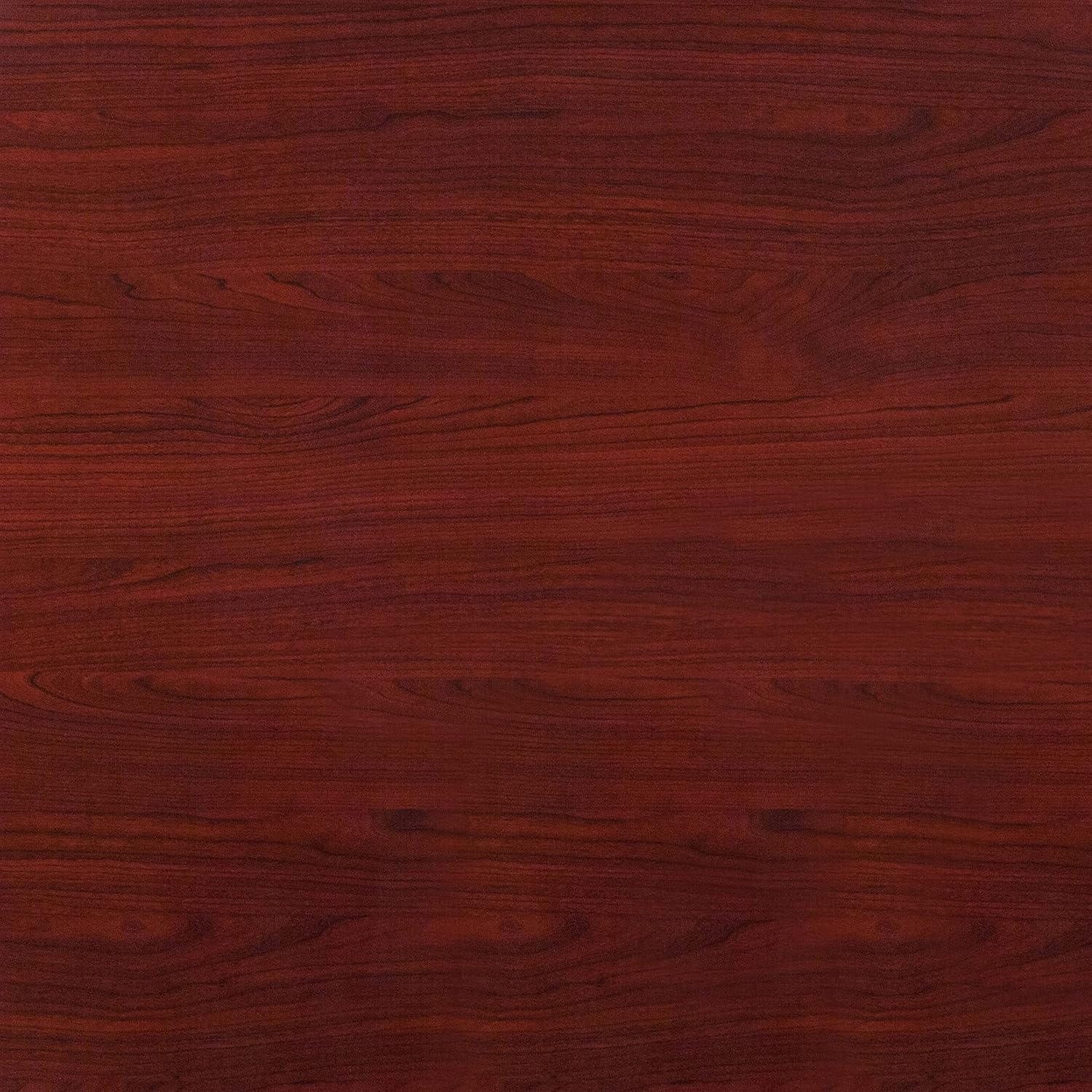 Flash Furniture Glenbrook 48'' Round High-Gloss Mahogany Resin Table Top with 2'' Thick Drop-Lip
