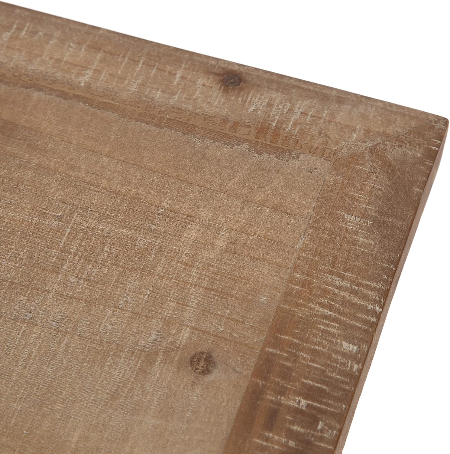 Kate & Laurel Wyldwood Farmhouse Wood Desk, 46x24x30, Brown/White