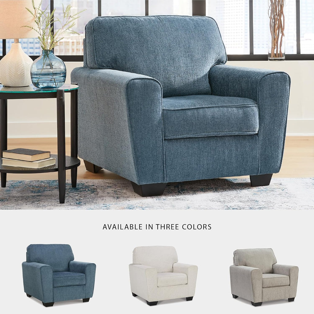 Signature Design by Ashley Cashton Modern Upholstered Chair, Blue