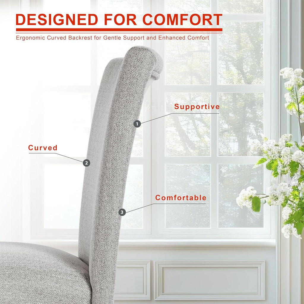 HomePop Classic Parsons Dining Chair - Light Gray (Single Pack)