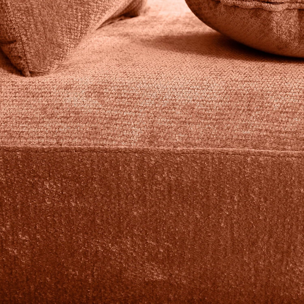 Christopher Knight Home Grelyn Modern Curved Modular Sectional Sofa, Wool Fabric Large Cloud Couch, 6-Seater L-Shaped Couch Living Room, 3-Piece Lounge Sofa with Chaise,Fully Assembled,Brownish Orange