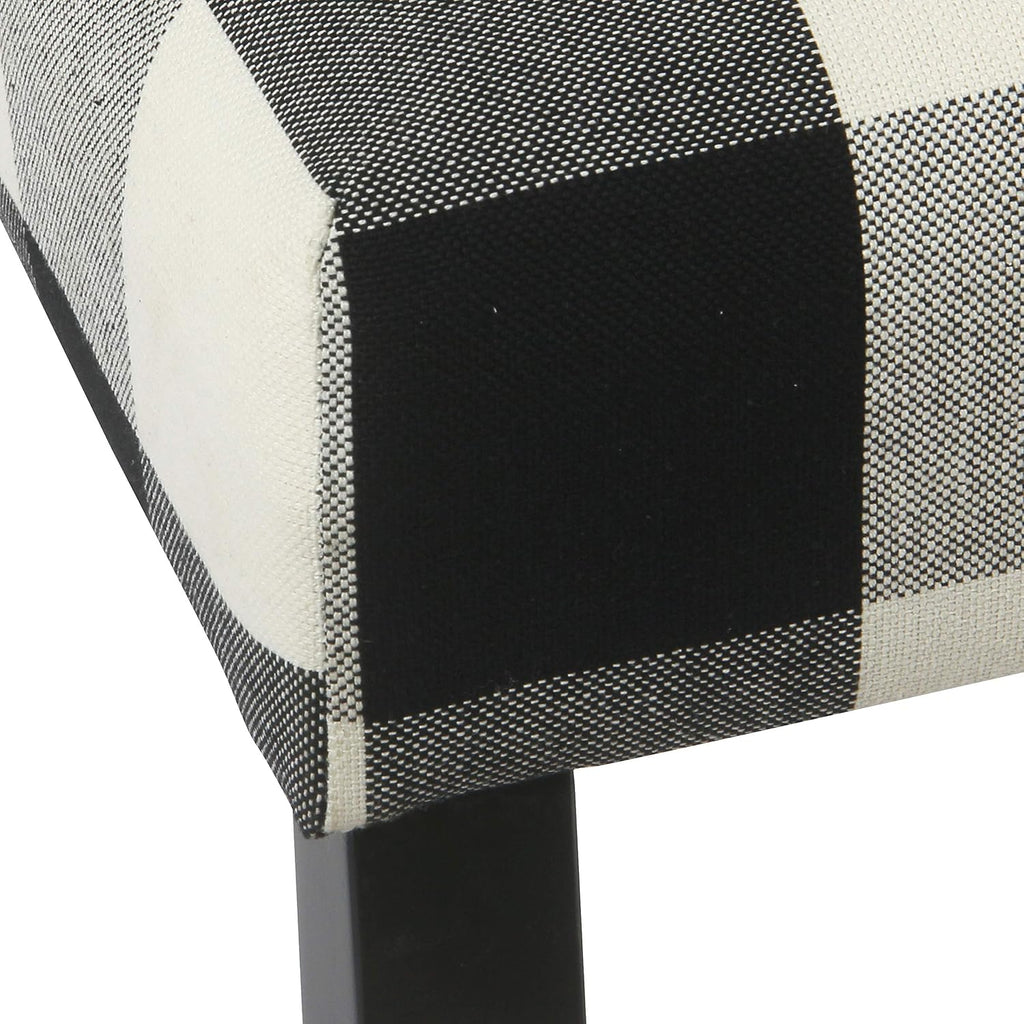 HomePop Parsons Dining Chair - Black Plaid (Set of 2)