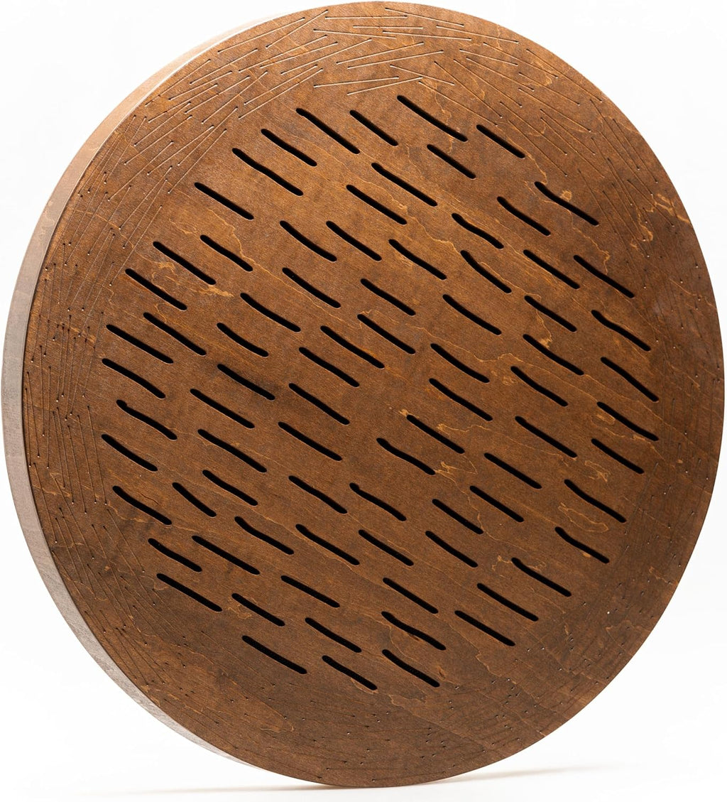 Water-Fall Disc — Wooden Ocean Drum, Storm, 19.5' (50 cm) | Deep Ocean Waves & Waterfall Sound for Sound Bath, Meditation & Sleep | No Bag