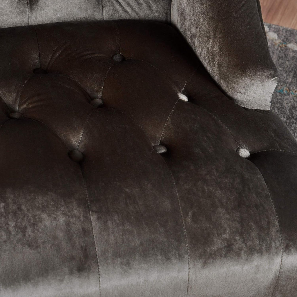 Christopher Knight Home Toddman High-Back Velvet Club Chair, Grey