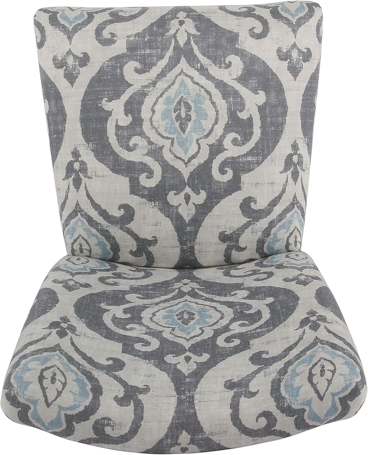 HomePop Parsons Classic Upholstered Accent Dining Chair, Set of 2, Suri Blue