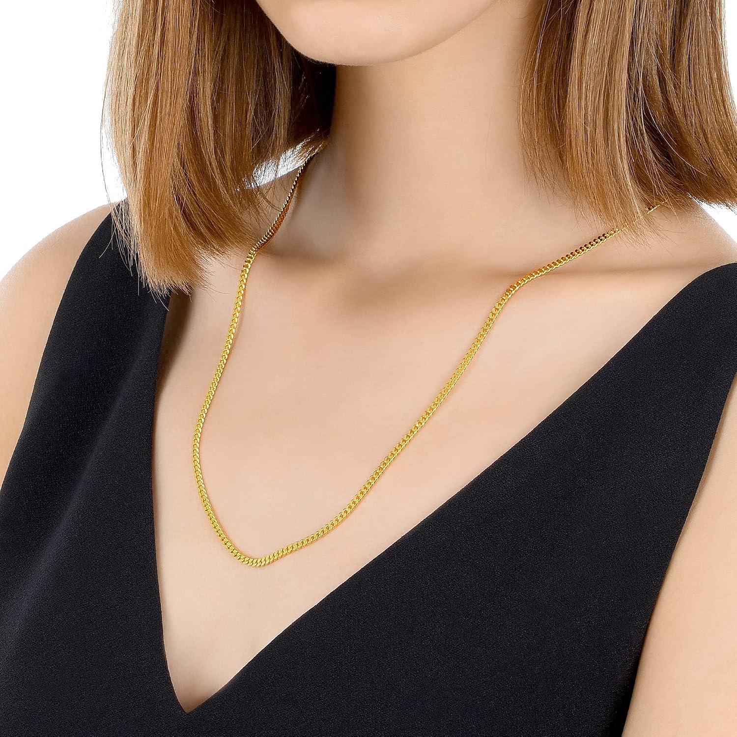 CHOW SANG SANG 999.9 24K Pure Gold Essence Cable Chain Necklace for Women & Men 60cm 96001N Price-by-Weight 28.44g Gold