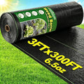 AMAGABELI 6.5oz 3ft x 300ft Weed Barrier Landscape Fabric Double Layer Garden Cloth Heavy Duty Weed Control Blocker Mat Gardening Ground Cover Durable Woven Geotextile Fabric Driveway Underlayment