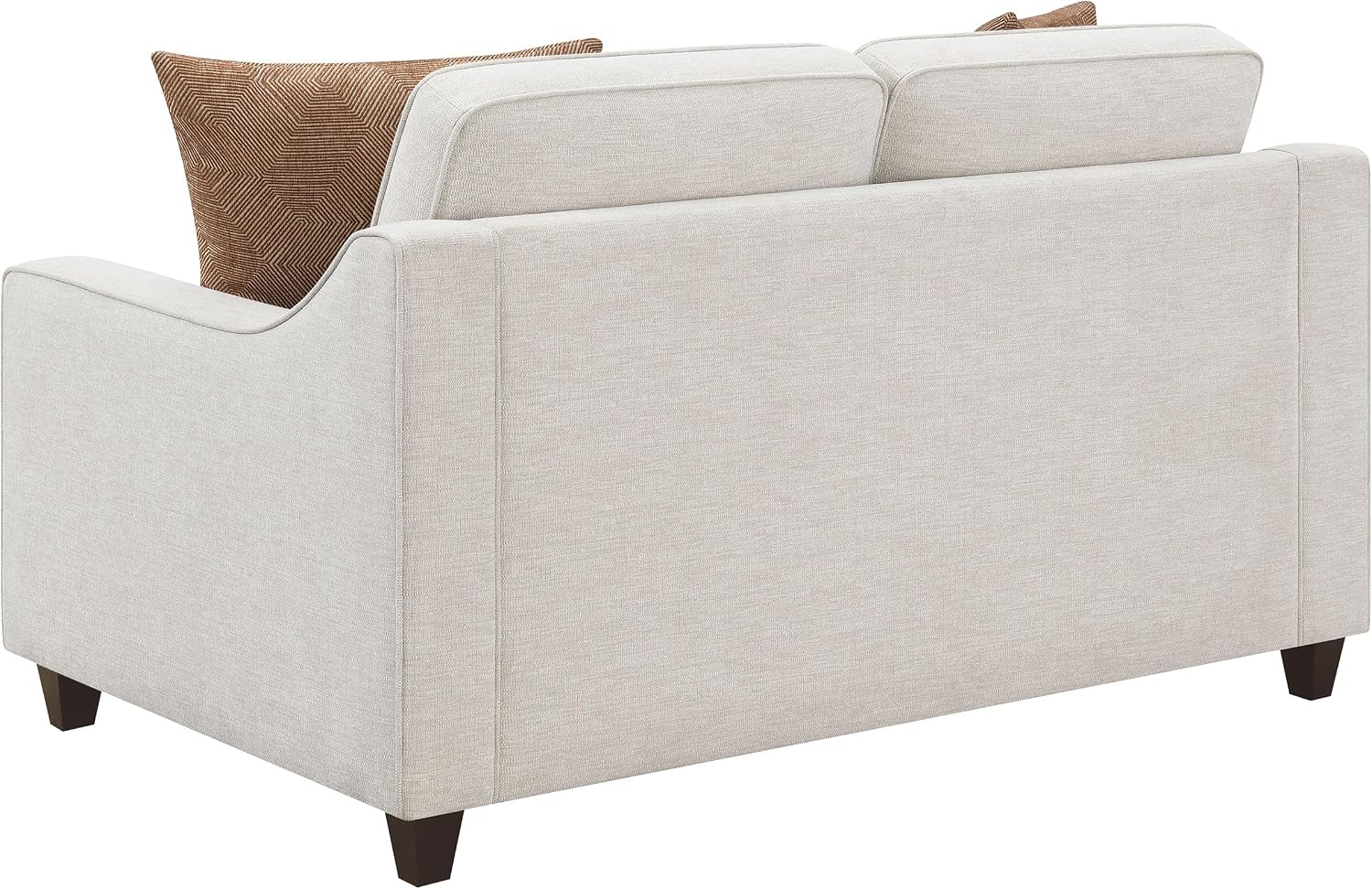 Coaster Home Furnishings - Christine - 2-Piece Woven Chenille Upholstered Sofa and Loveseat Set with Sloped Arms - Transitional - Living Room - Beige - 552061-S2