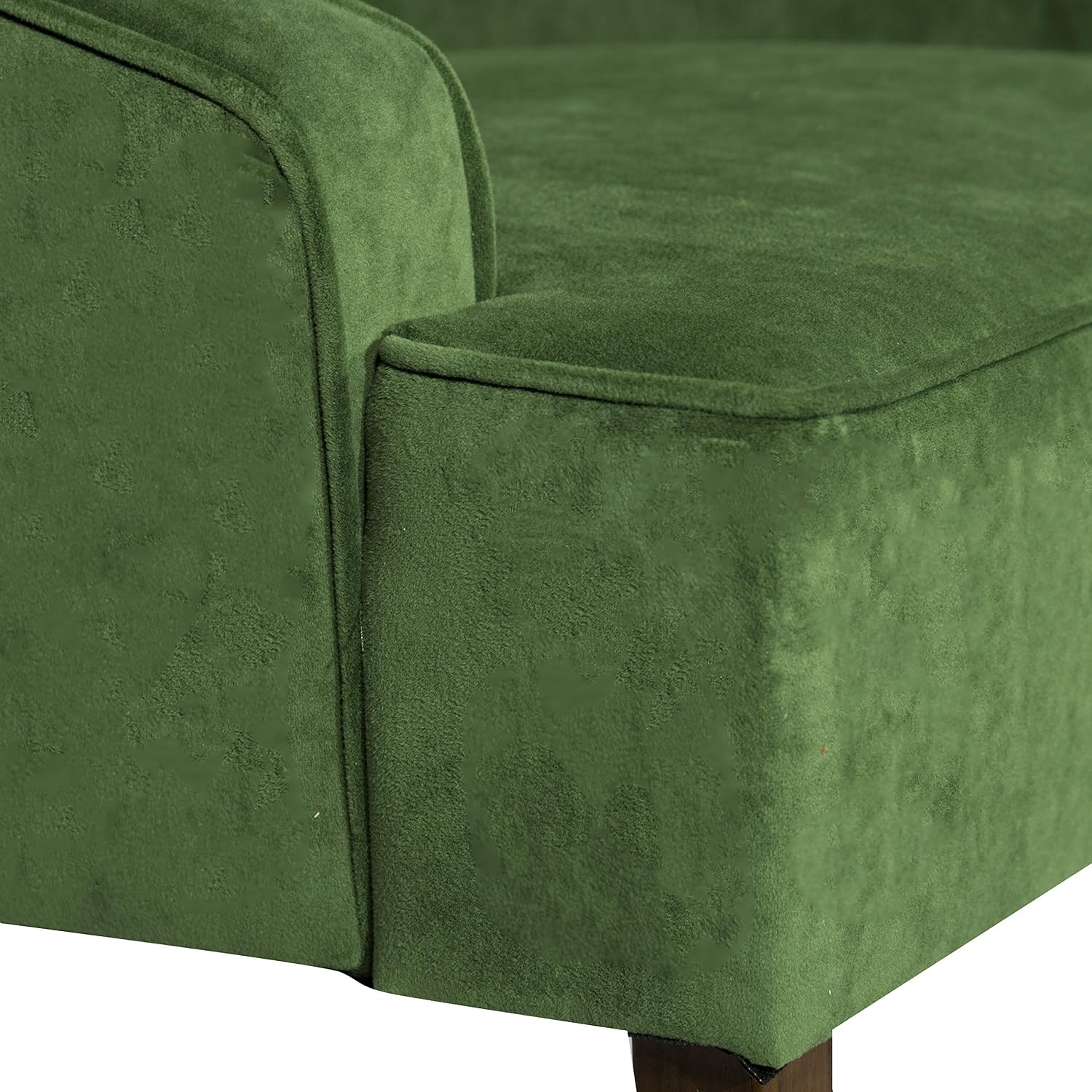 HomePop Classic Swoop Arm Accent Chair - Dark Green