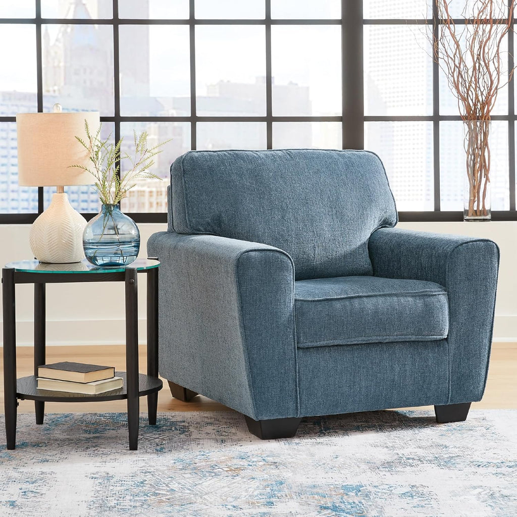 Signature Design by Ashley Cashton Modern Upholstered Chair, Blue