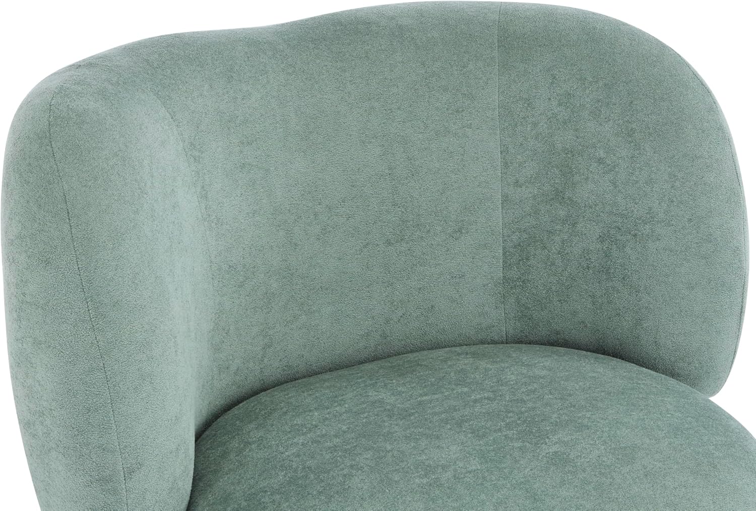 Christopher Knight Home Lily Solid Wood Wingback Accent Chair, Fabric Upholstered Club Chair, Curved Backrest Single Sofa, Comfy Reading Lounge Chair for Living Room, Soft Cushion Seating, Green