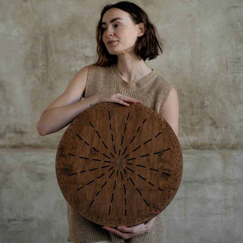 Water-Fall Disc — Wooden Ocean Drum, Geyser, 19.5' (50 cm) | Deep Ocean Waves & Waterfall Sound for Sound Bath, Meditation & Sleep | No Bag