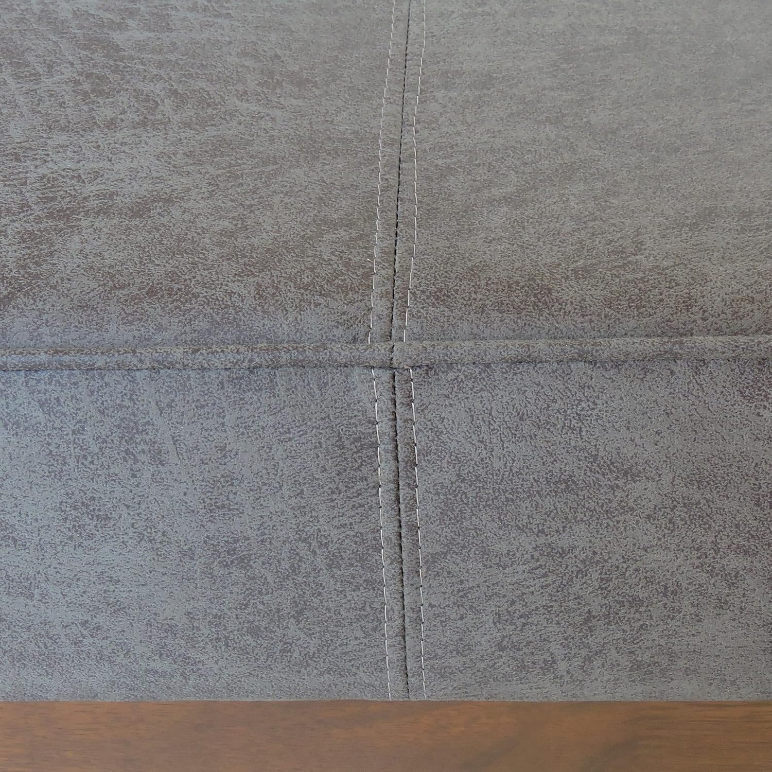 Christopher Knight Home Hillman Cocktail Ottoman, Slate + Walnut