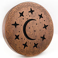 Rain-Fall Disc, 8.6 Inch (22 cm) Wooden Ocean Drum, Gentle Rain Sound for Sound Bath, Meditation & Sound Healing, Moon, Stars & Woman Design