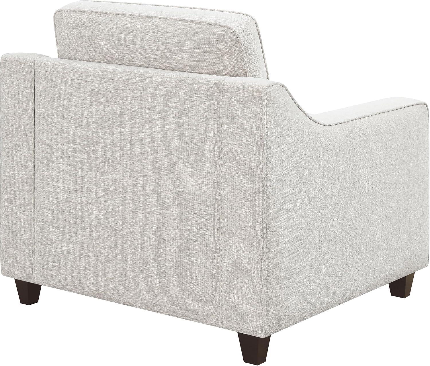 Coaster Home Furnishings - Christine - Upholstered Sloped Track Arm Accent Chair with Padded Seat and Back, Wood Frame, Reversible Cushion and Tapered Wood Legs - Living Room - Beige - 552063