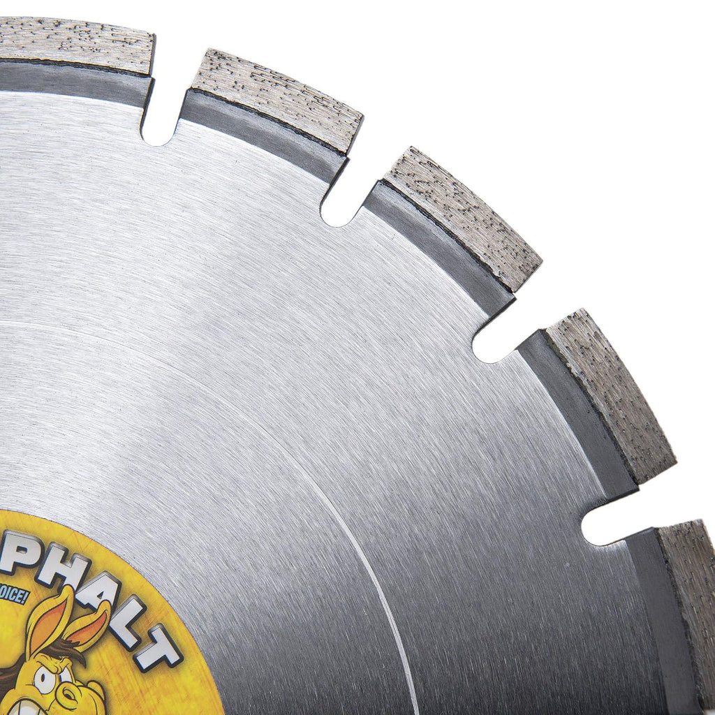 Delta Diamond Kick-Asphalt 14 Inch Diamond Blade, Segmented with Wedge Segments, Wet/Dry Cutting Asphalt, Green Concete, Masonry Block, and Similar Materials (14')
