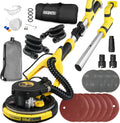 Drywall Sander, 6.5-amp Powerful Electric Drywall Sander with Vacuum, Anto Dust Removal, 7 Variable Speed, 900-1800RPM, Dustless Floor Sander with 26' Power Cord for Popcorn Ceiling