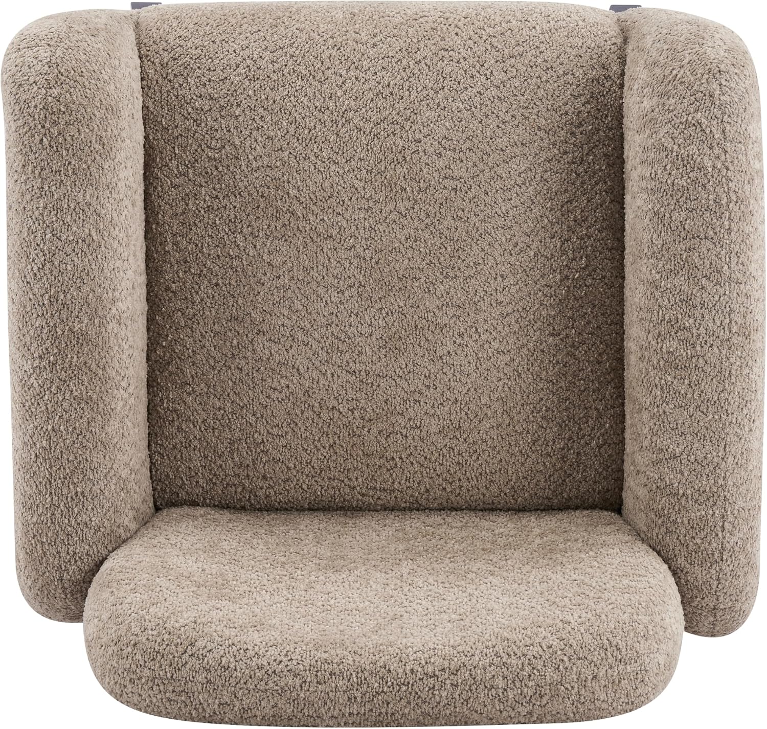 Christopher Knight Home Audrey Boucle Upholstered Accent Chair, Living Room Low Profile Armchair, Solid Wood Comfy Reading Chair, Modern Single Lounge Sofa, Light Camel