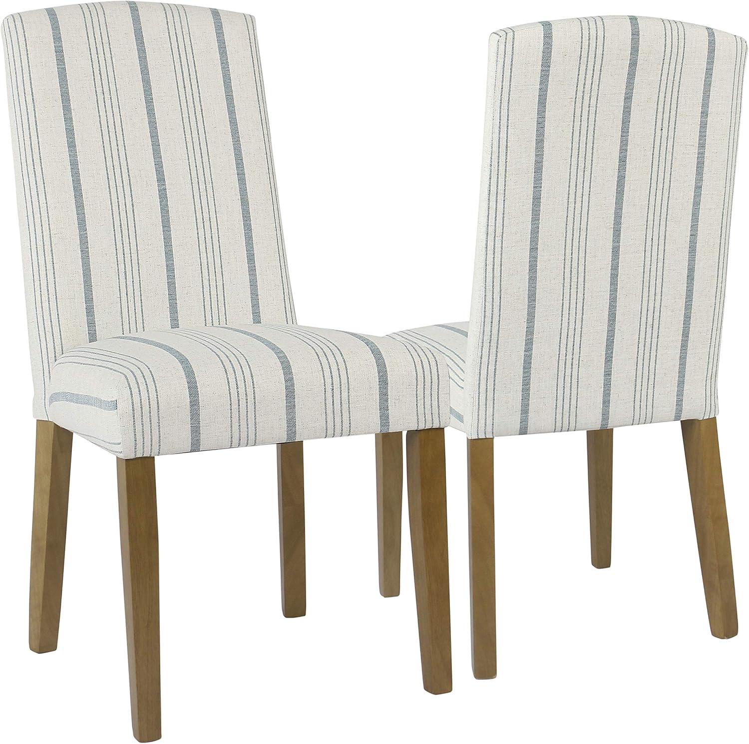 HomePop Classic Parsons Dining Chair - Blue Calypso Stripe (Set of 2)