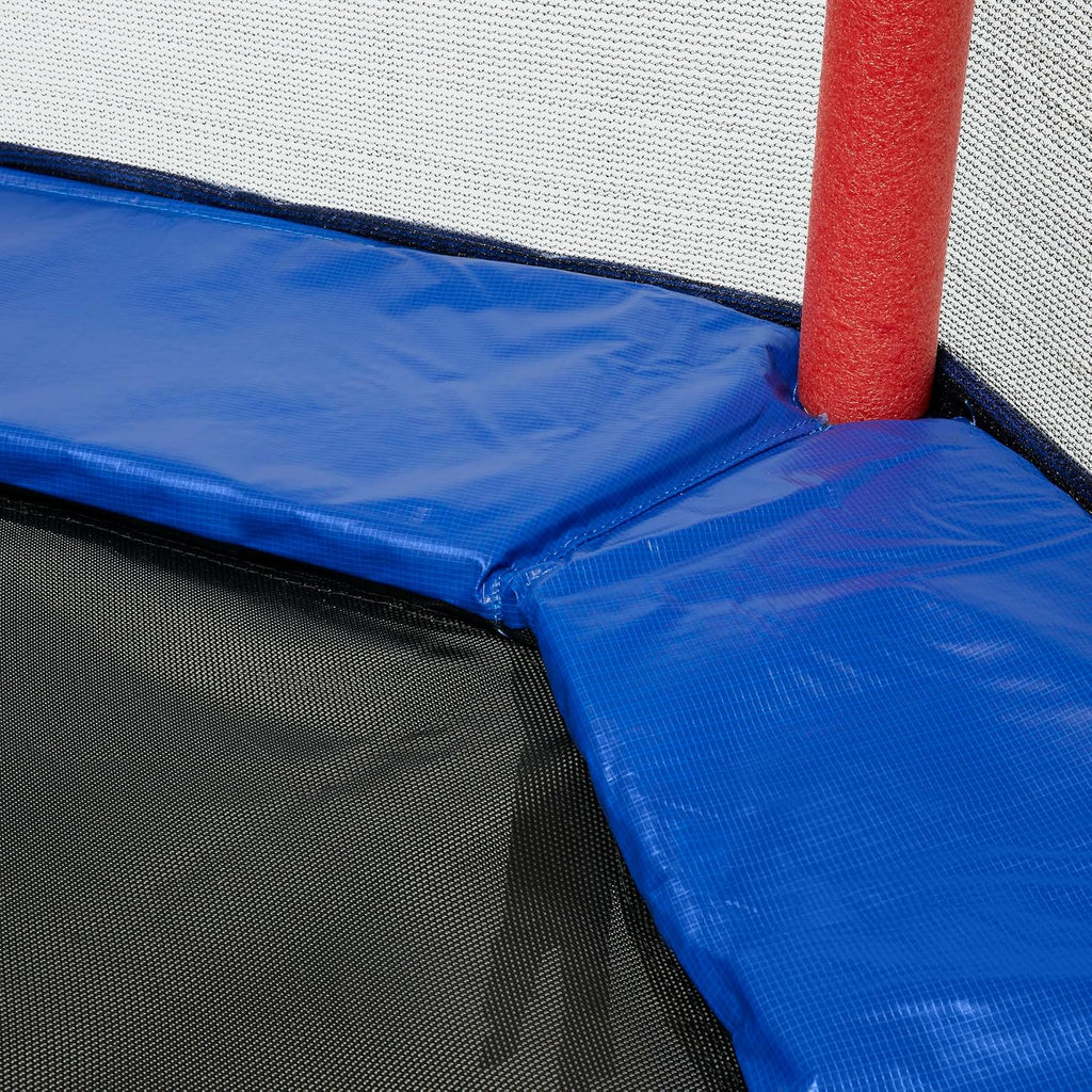 Little Tikes Climb 'n Slide 7ft Trampoline Outdoor, Ages 3-10 with Slide and Climbing Steps, Boys and Girls, Attached Shoe Holder