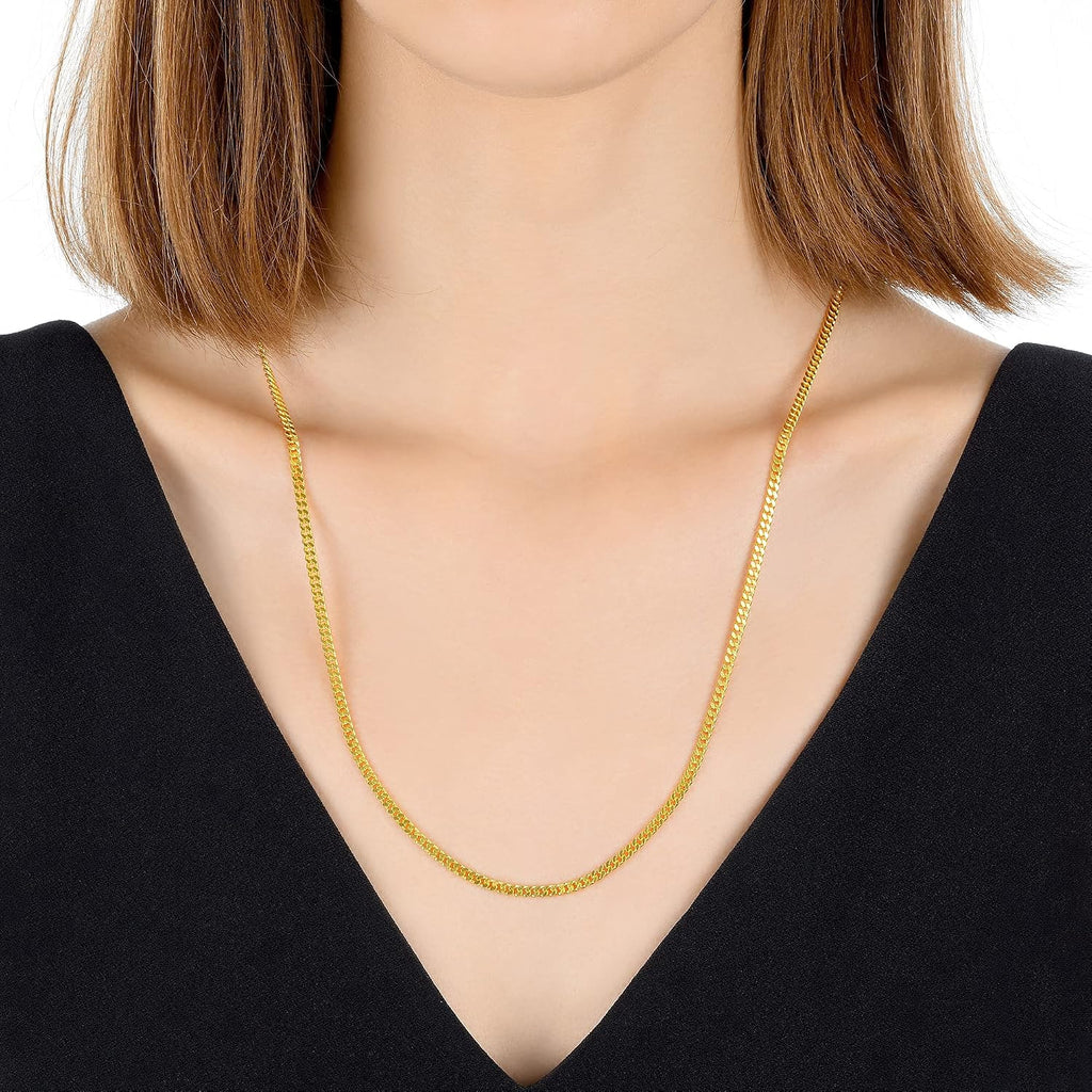 CHOW SANG SANG 999.9 24K Pure Gold Essence Cable Chain Necklace for Women & Men 60cm 96001N Price-by-Weight 28.44g Gold