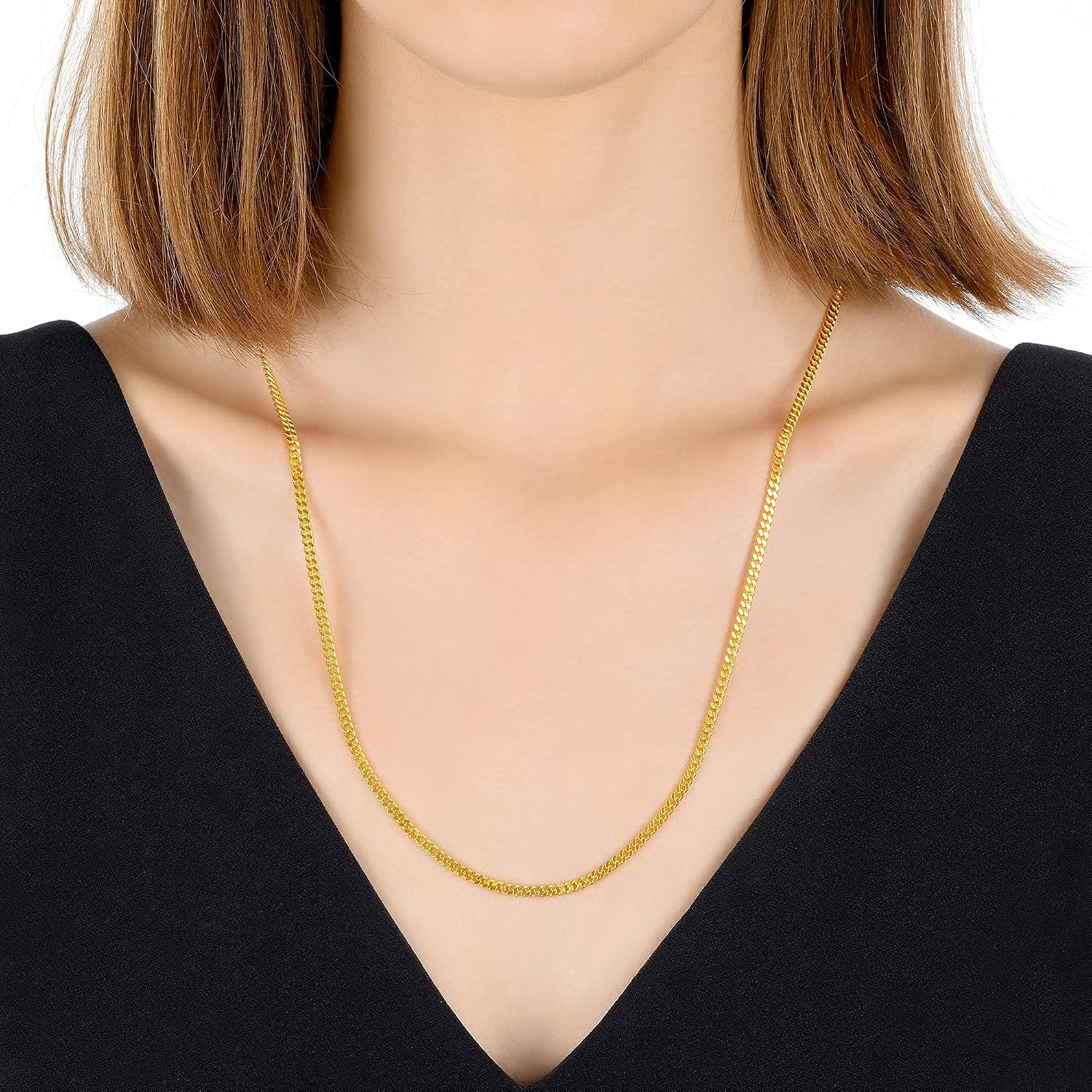 CHOW SANG SANG 999.9 24K Pure Gold Essence Cable Chain Necklace for Women & Men 60cm 96001N Price-by-Weight 28.44g Gold