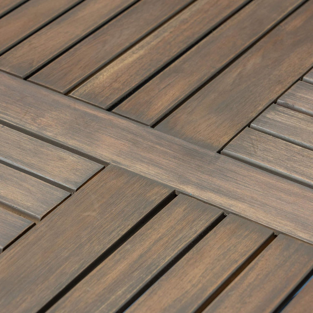 Christopher Knight Home Adn Outdoor 47' Round Acacia Wood Dining Table, Grey