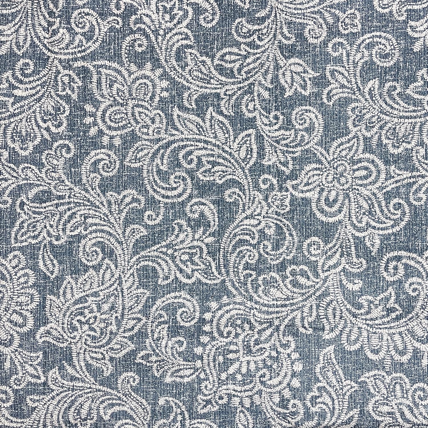 HomePop Classic Parsons Dining Chair -Denim Jacobean Print (Set of 2)