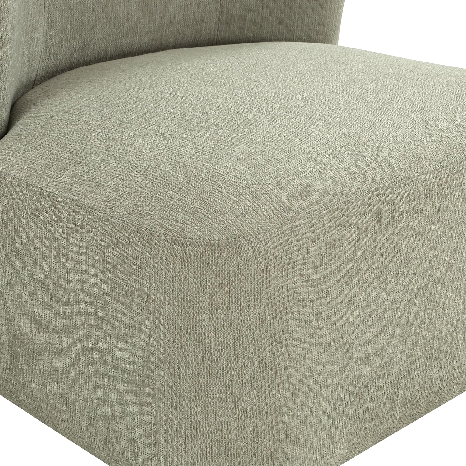 OSP Home Furnishings Lucia Modern Barrel Swivel Accent Chair, Fog Fabric