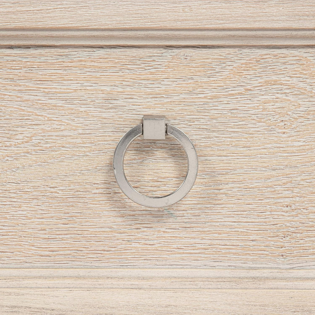 Coaster Home Furnishings - Pembroke - Wood - 2-Drawer Nightstand with Ring Pulls, Stepped Trim, Cable Access and Wood Grain Detail - Bedroom - Washed Oak - 215922