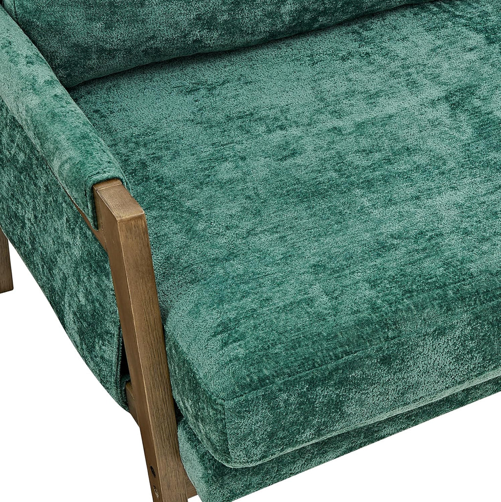 Roundhill Furniture Kelly Mid-Century Modern Accent Armchair, Green