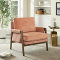 Roundhill Furniture Kelly Mid-Century Modern Accent Armchair, Orange