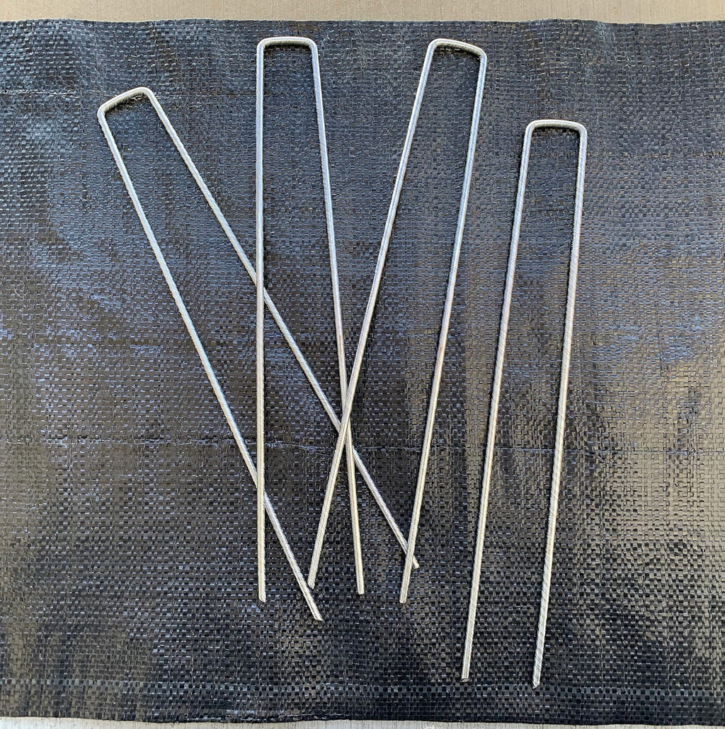 Sandbaggy 12 Inch Rust-Free Landscape Staples ~ Extra Long SOD Garden Stakes Weed Barrier Pins (1000 Staples)